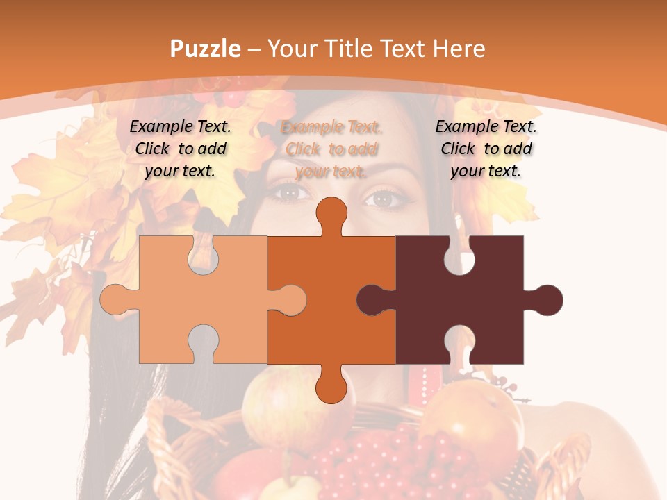 Basket Maple Head PowerPoint Template