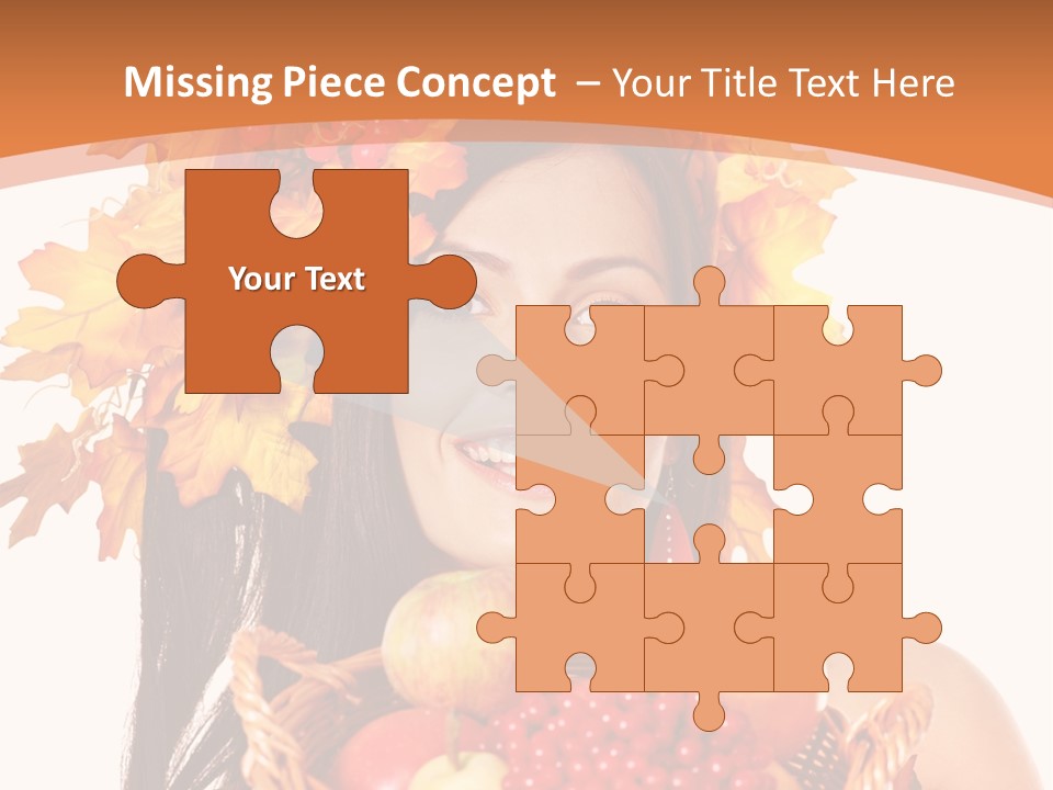 Basket Maple Head PowerPoint Template