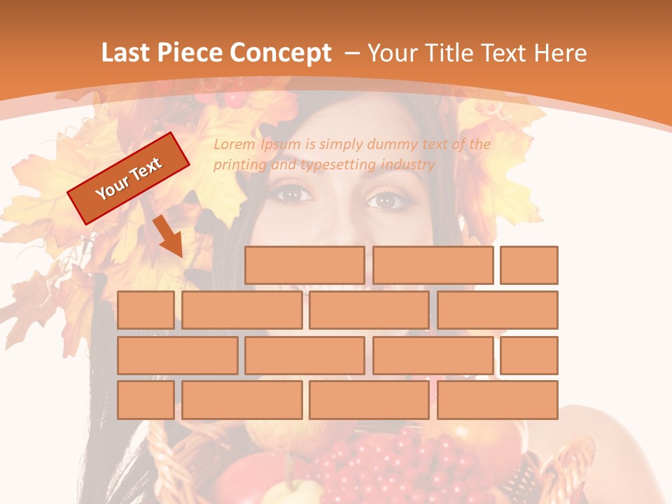 Basket Maple Head PowerPoint Template