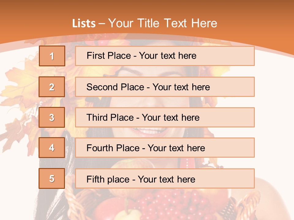 Basket Maple Head PowerPoint Template
