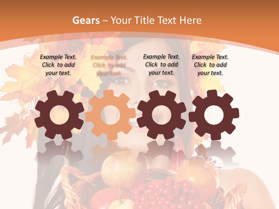 Basket Maple Head PowerPoint Template