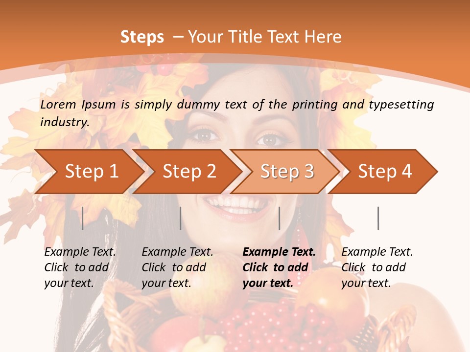 Basket Maple Head PowerPoint Template
