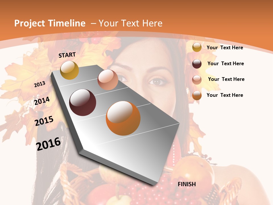 Basket Maple Head PowerPoint Template