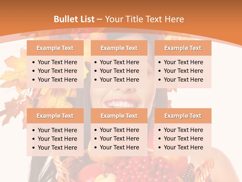 Basket Maple Head PowerPoint Template