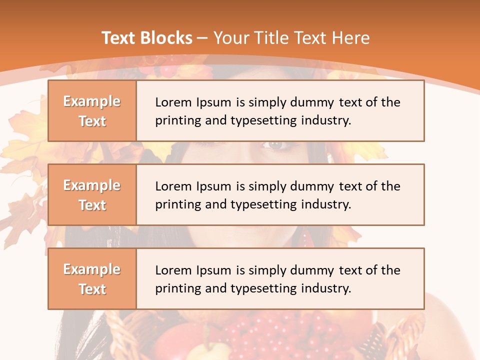 Basket Maple Head PowerPoint Template