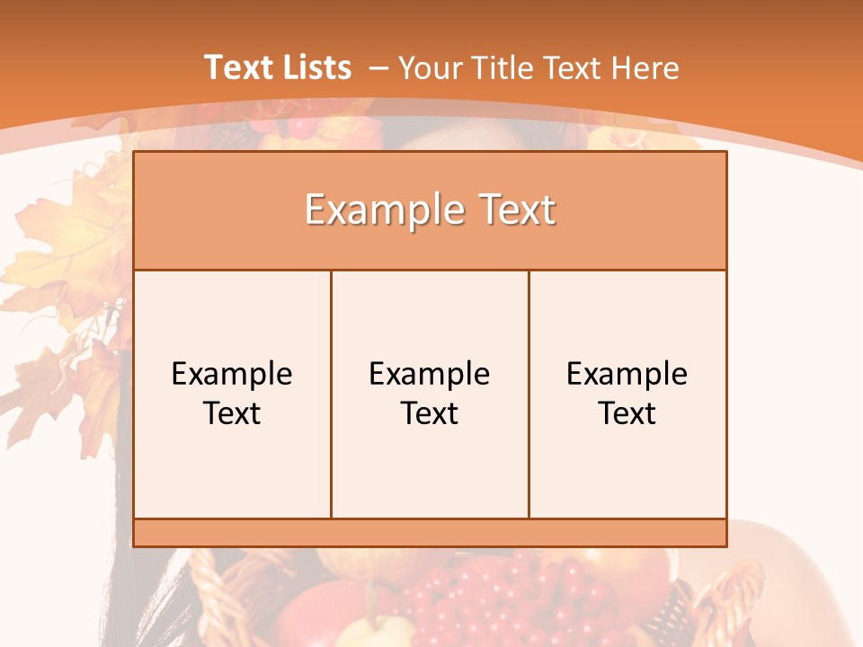 Basket Maple Head PowerPoint Template