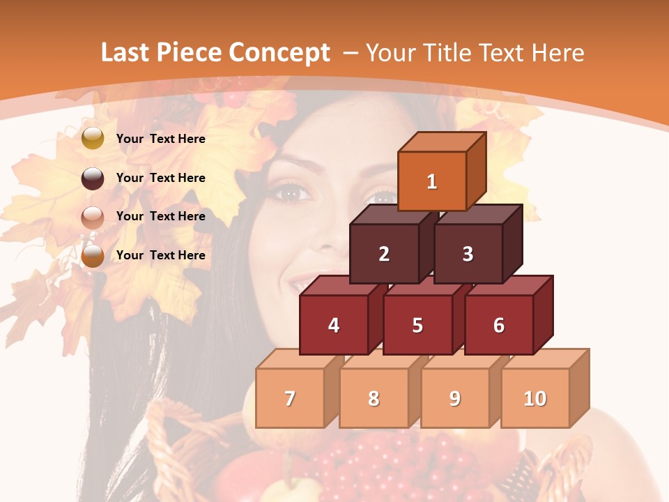 Basket Maple Head PowerPoint Template
