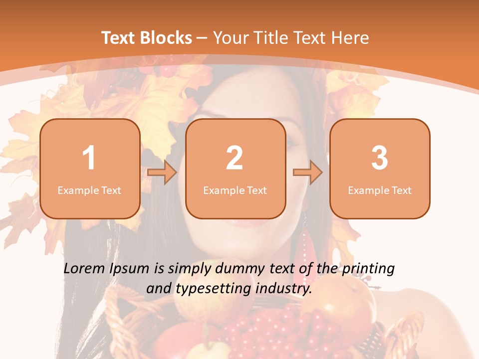 Basket Maple Head PowerPoint Template