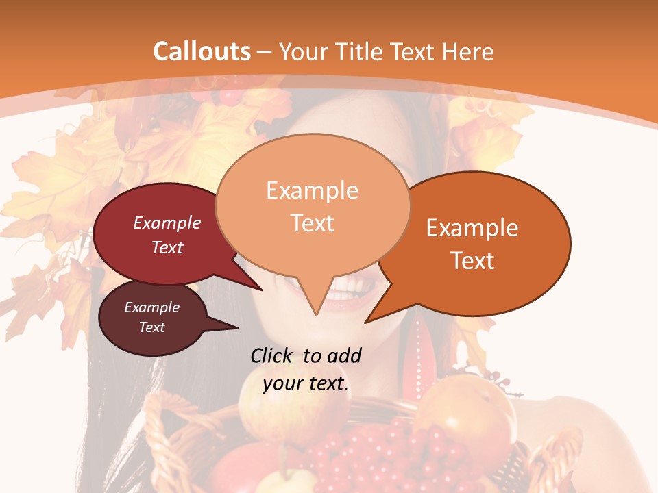 Basket Maple Head PowerPoint Template