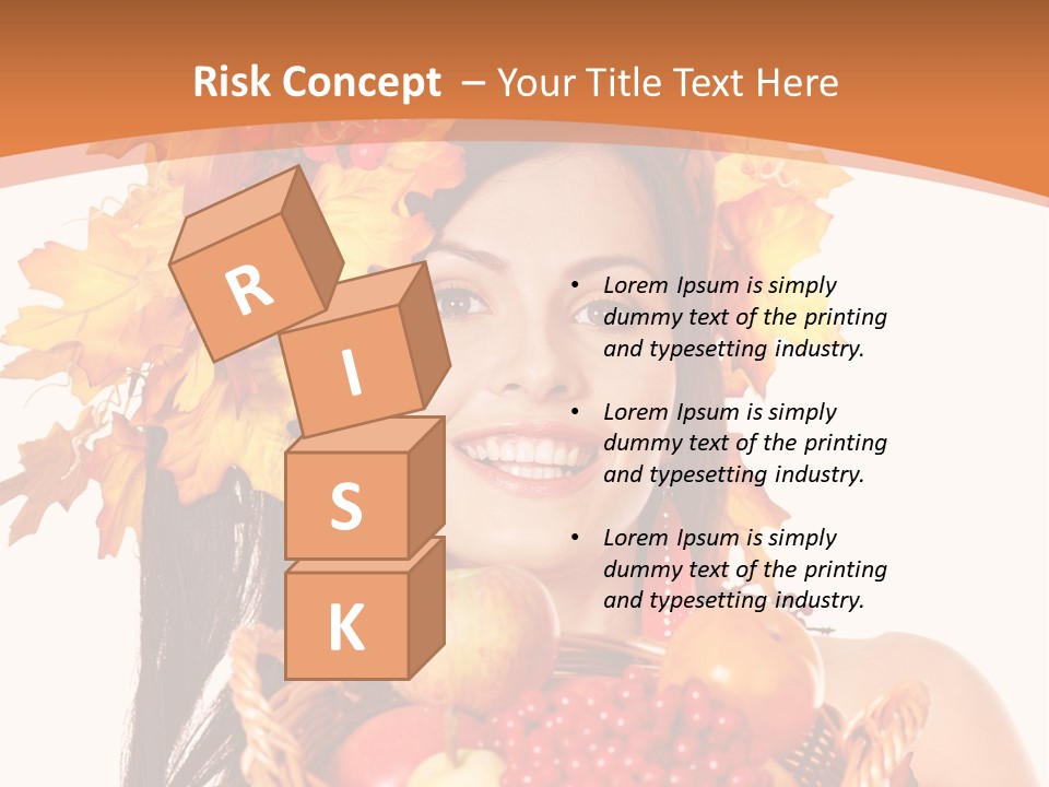 Basket Maple Head PowerPoint Template