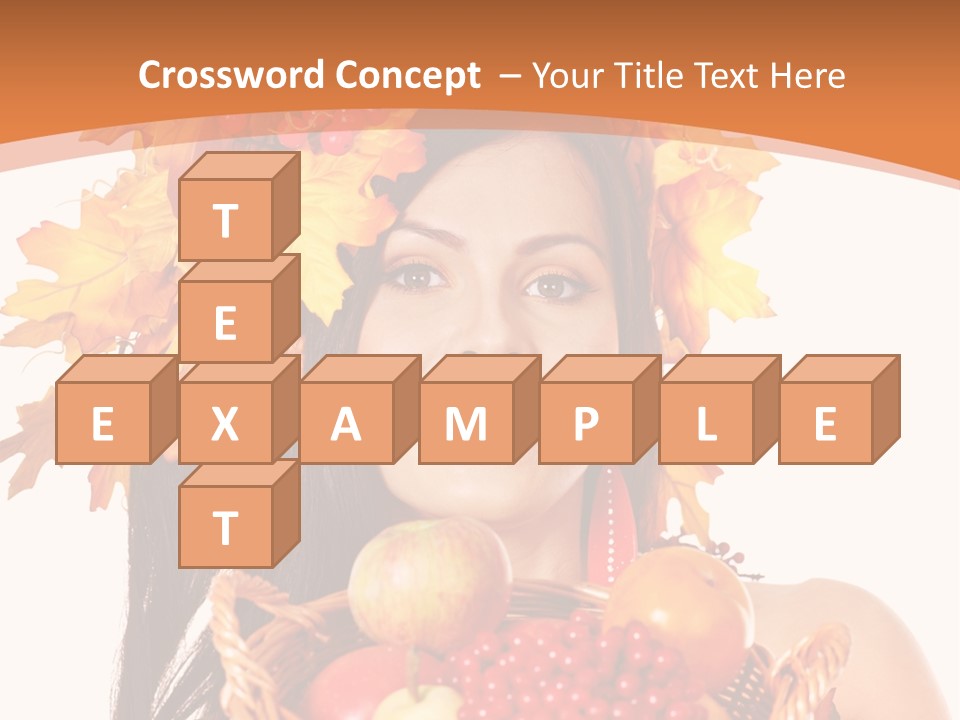 Basket Maple Head PowerPoint Template