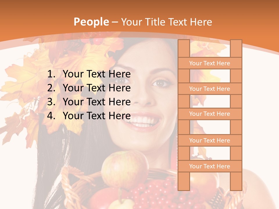 Basket Maple Head PowerPoint Template