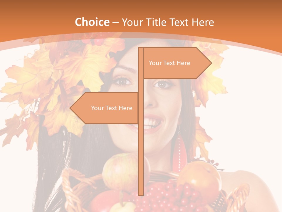 Basket Maple Head PowerPoint Template