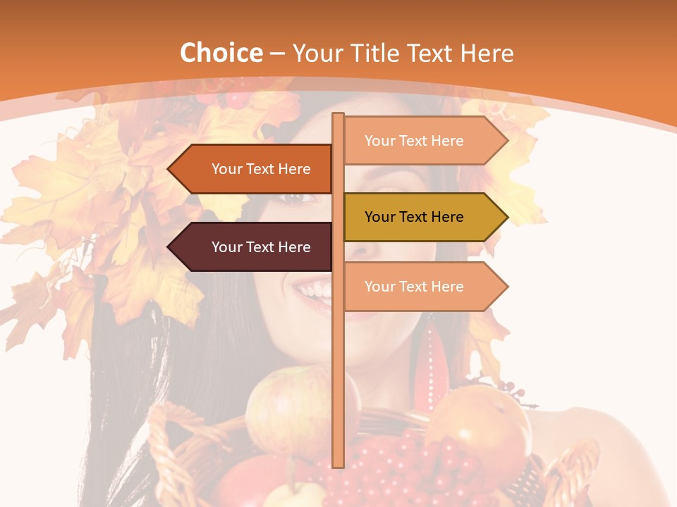 Basket Maple Head PowerPoint Template