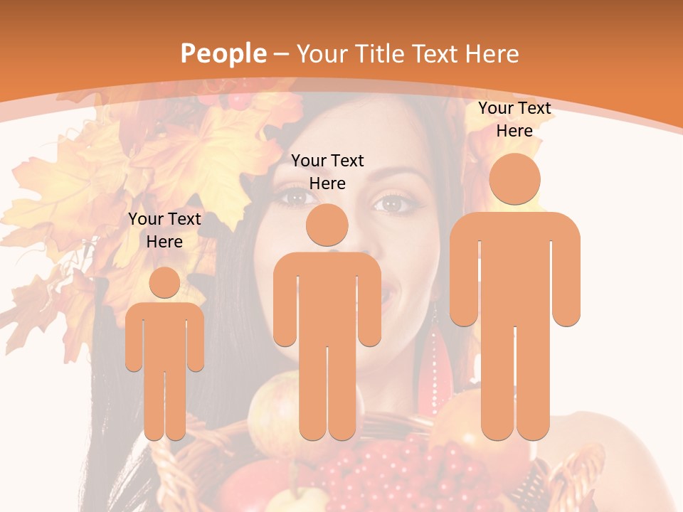 Basket Maple Head PowerPoint Template