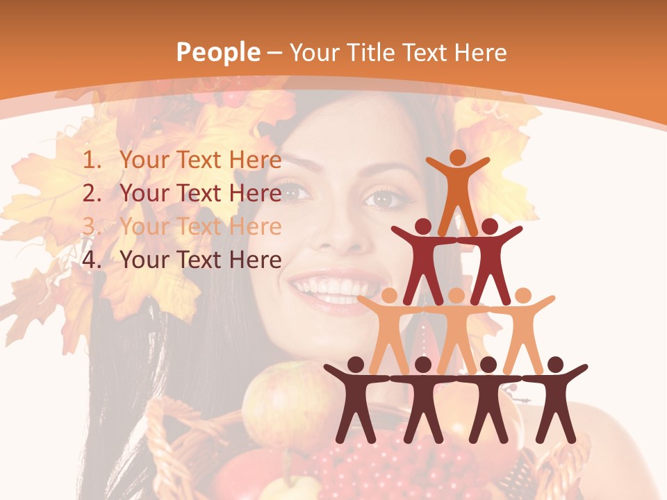 Basket Maple Head PowerPoint Template