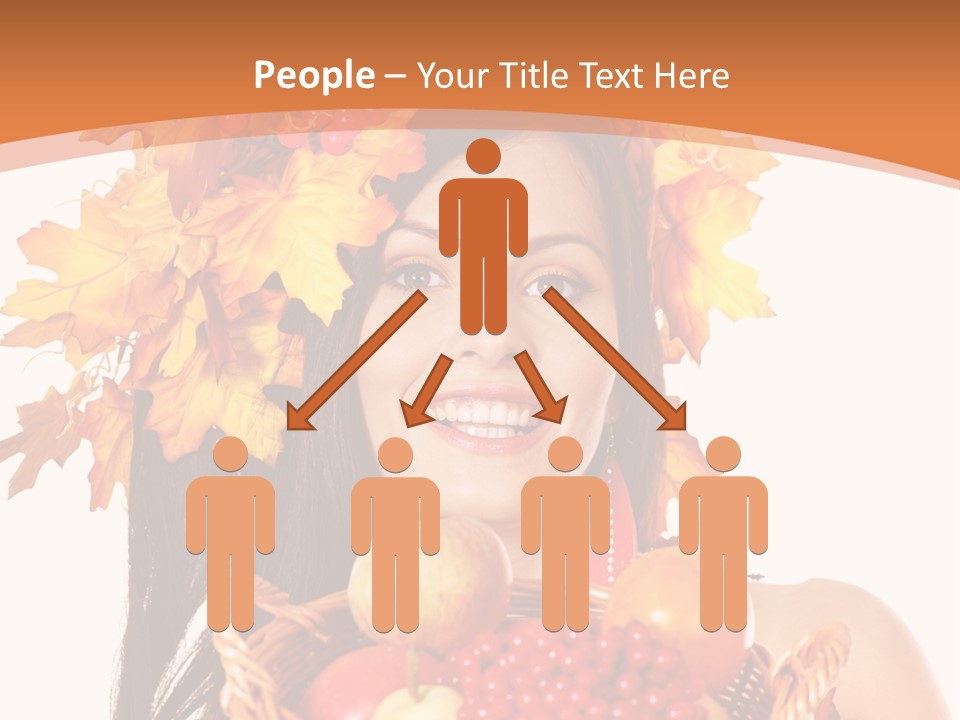 Basket Maple Head PowerPoint Template