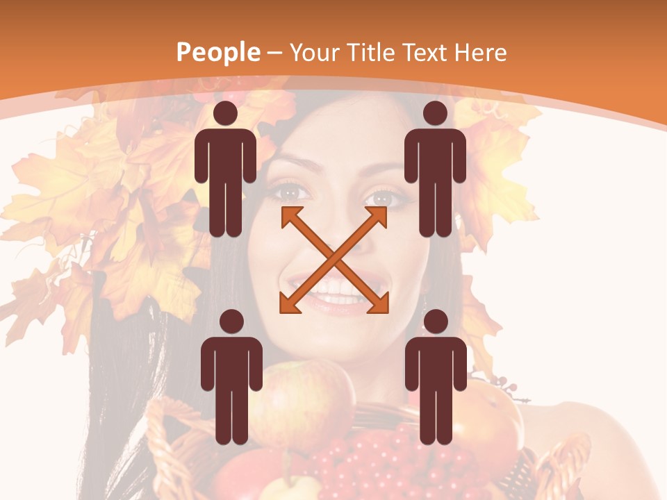 Basket Maple Head PowerPoint Template