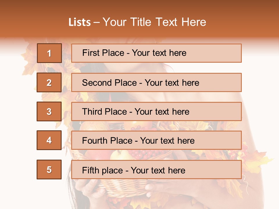 Apple Person Flower PowerPoint Template