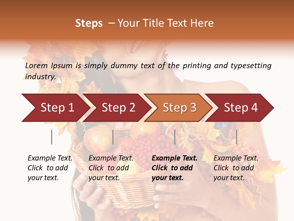 Apple Person Flower PowerPoint Template