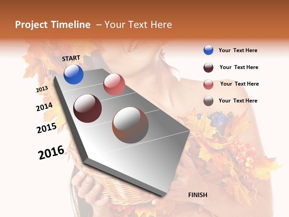 Apple Person Flower PowerPoint Template