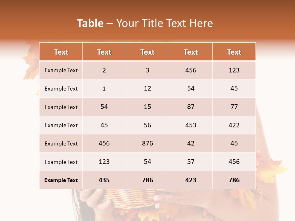 Apple Person Flower PowerPoint Template