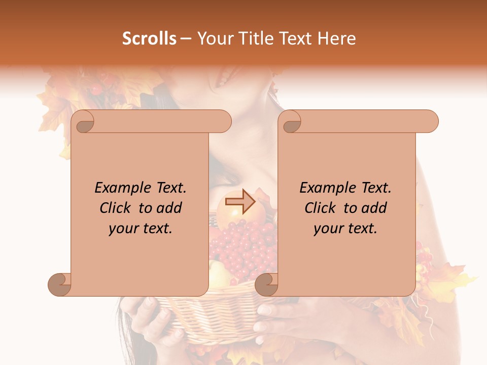 Apple Person Flower PowerPoint Template