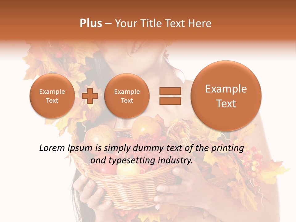 Apple Person Flower PowerPoint Template