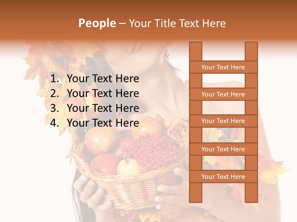 Apple Person Flower PowerPoint Template