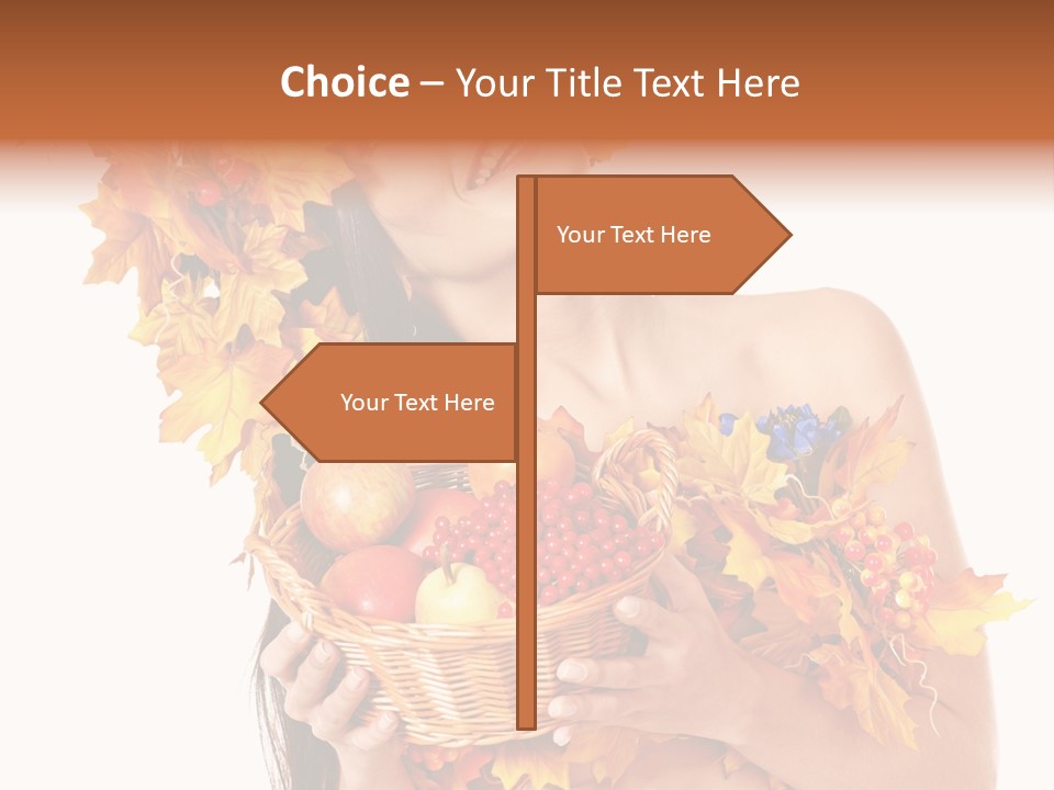 Apple Person Flower PowerPoint Template