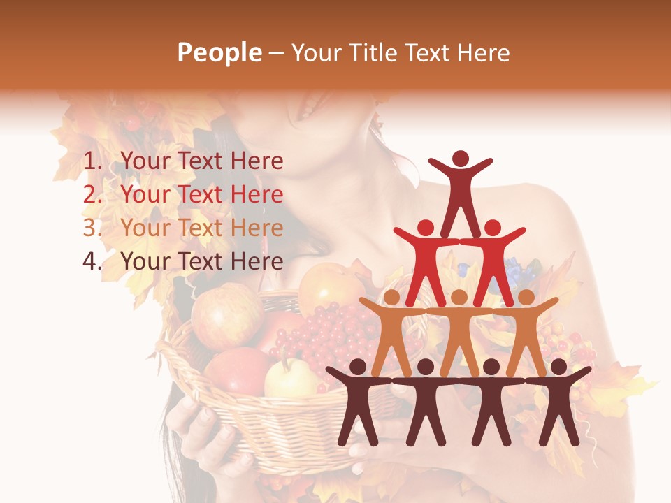 Apple Person Flower PowerPoint Template