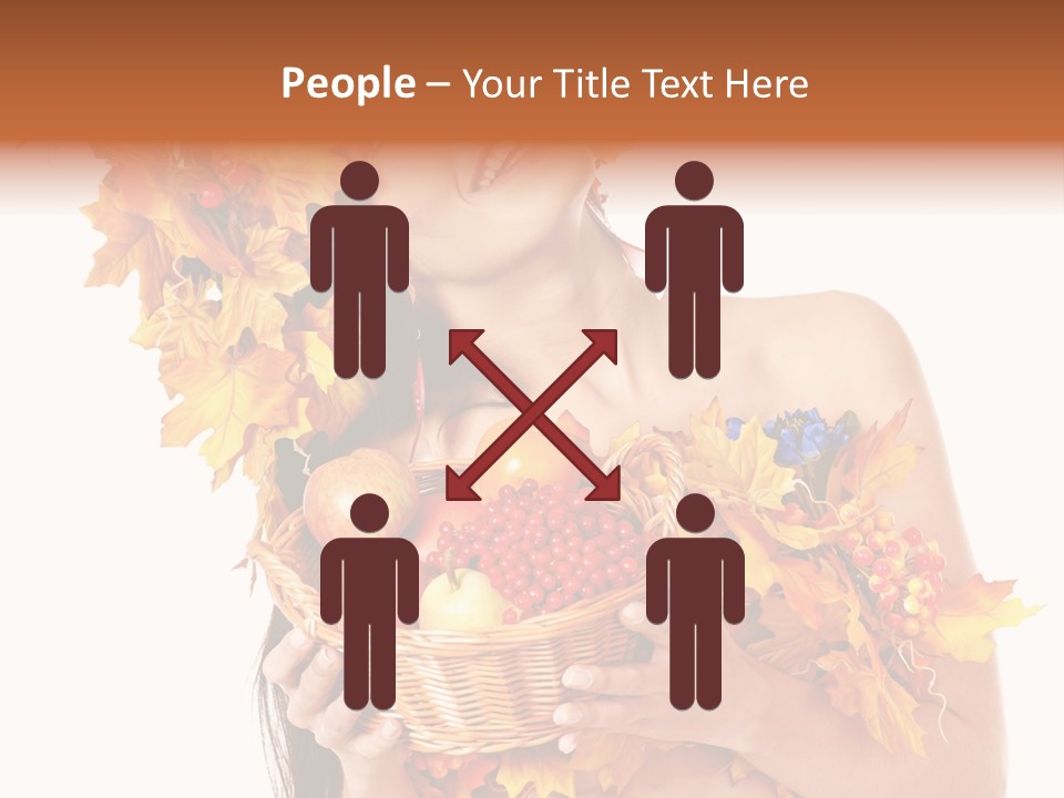 Apple Person Flower PowerPoint Template