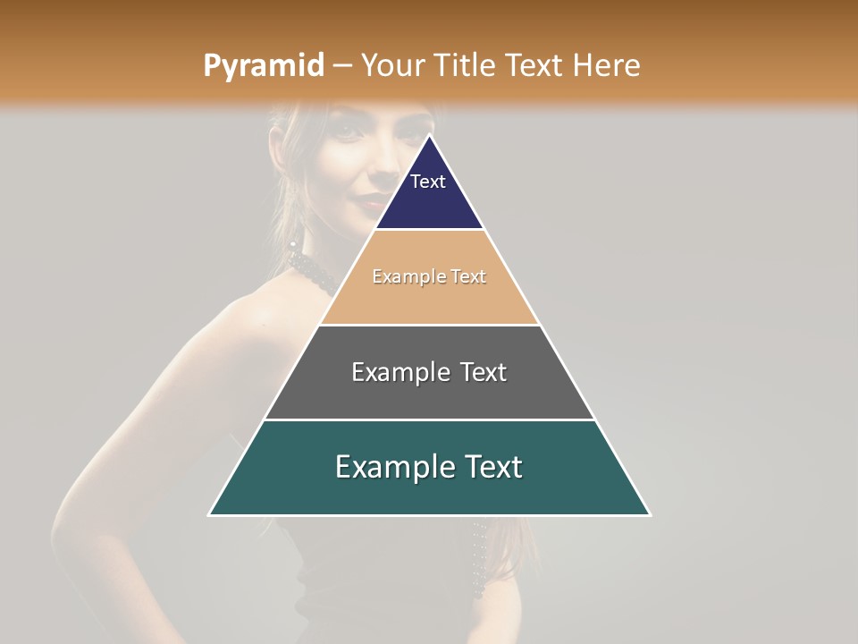 Teenager Smile Brunette PowerPoint Template