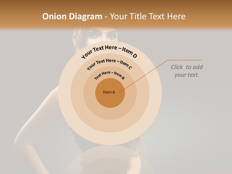 Teenager Smile Brunette PowerPoint Template