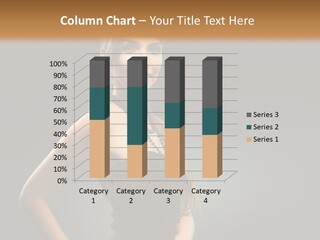 Teenager Smile Brunette PowerPoint Template