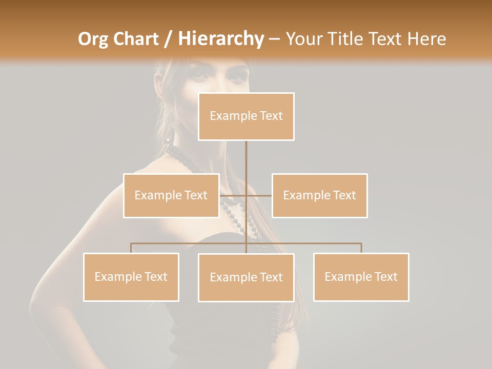 Teenager Smile Brunette PowerPoint Template