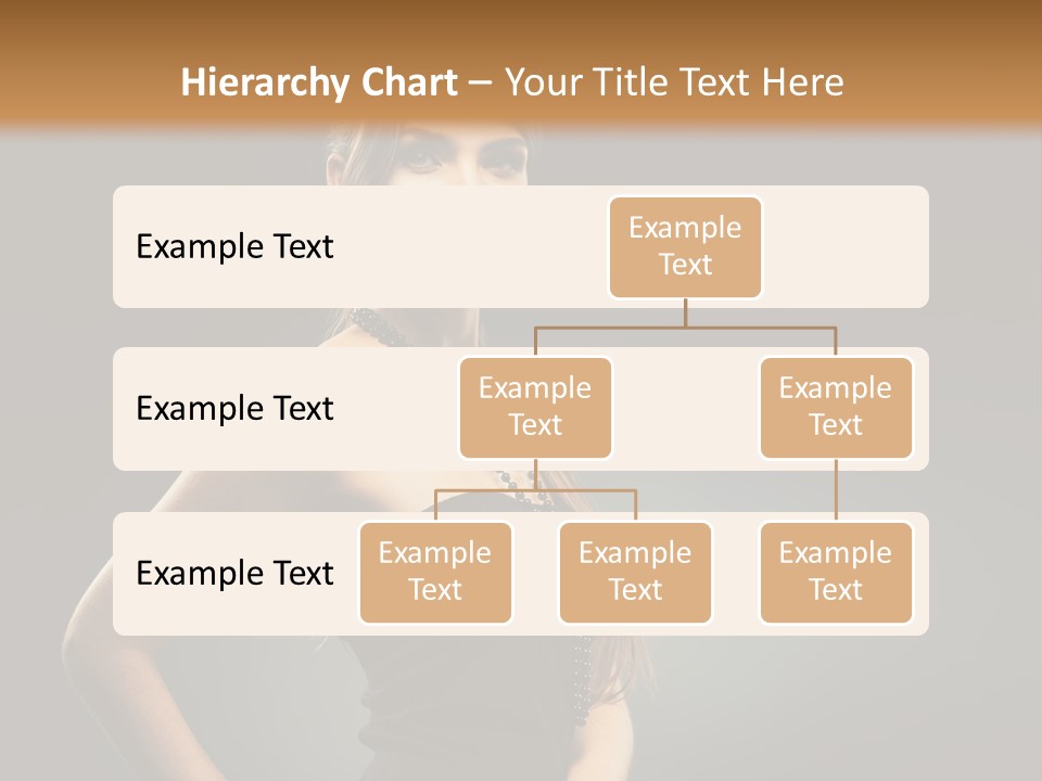 Teenager Smile Brunette PowerPoint Template