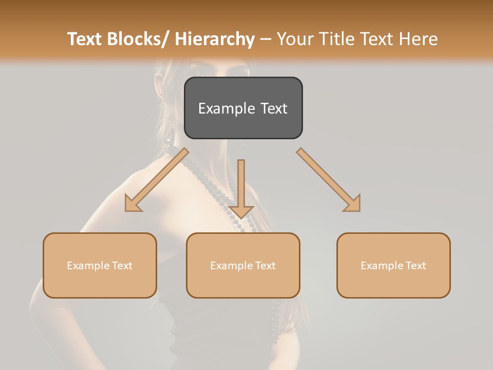 Teenager Smile Brunette PowerPoint Template