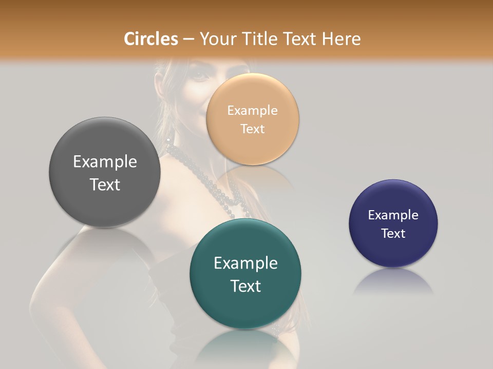 Teenager Smile Brunette PowerPoint Template