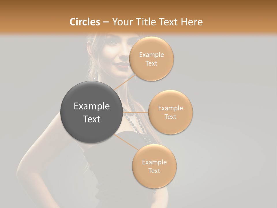 Teenager Smile Brunette PowerPoint Template