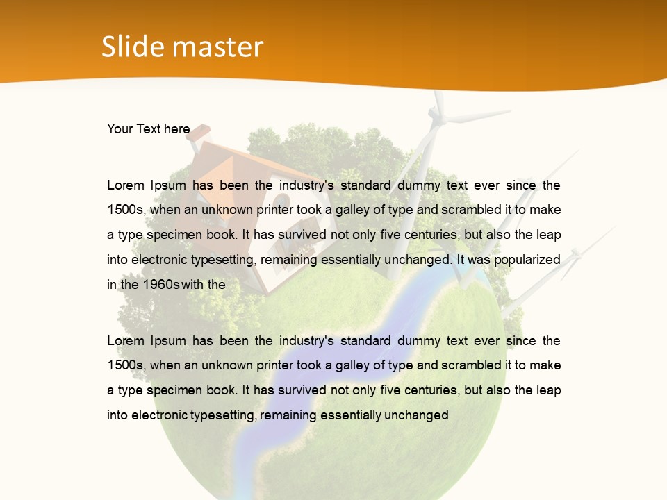 Sole Lawn Fine PowerPoint Template