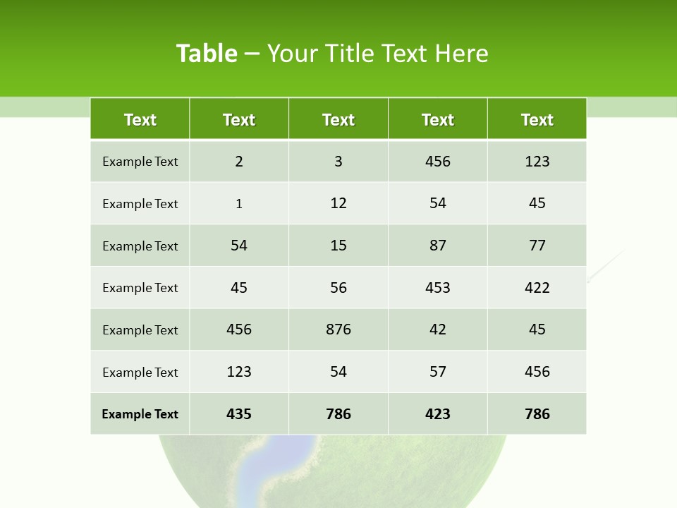 Solar Battery Field Centre PowerPoint Template
