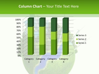 Solar Battery Field Centre PowerPoint Template