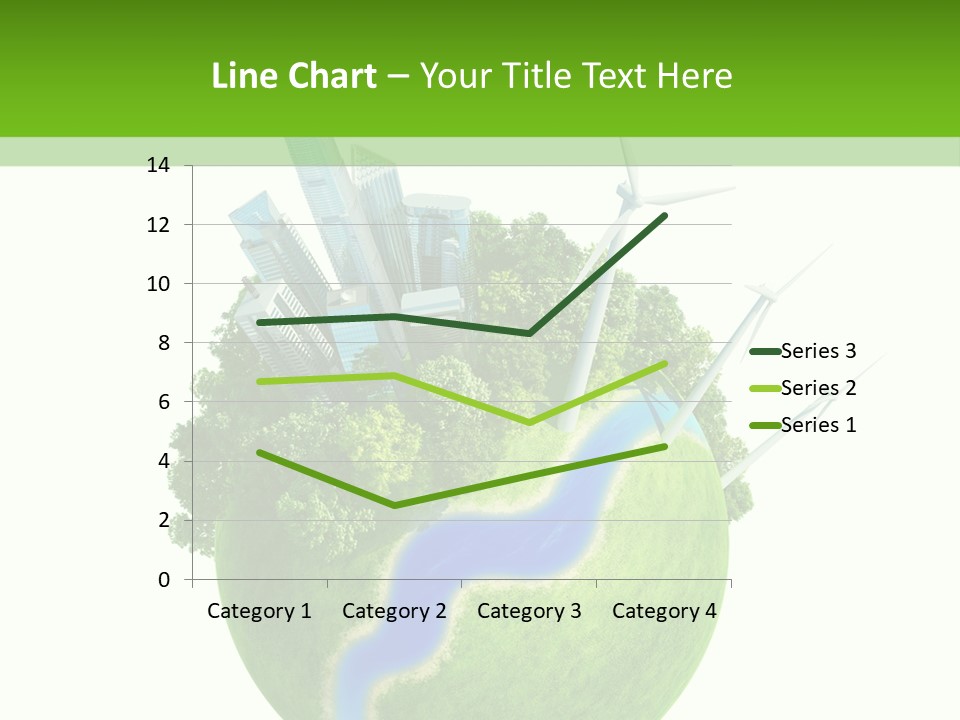 Solar Battery Field Centre PowerPoint Template