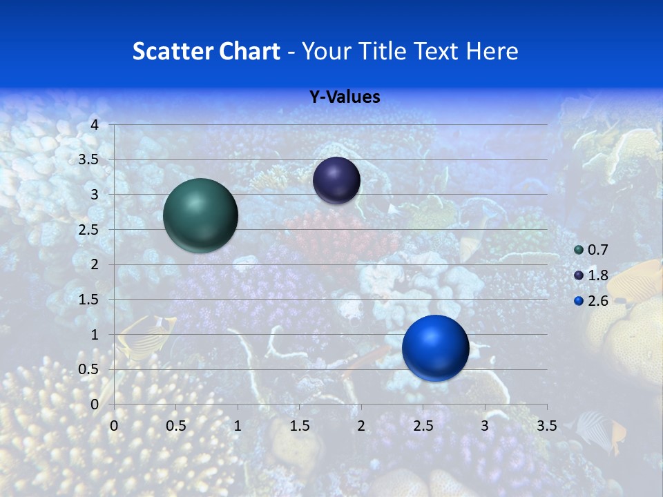Reefscape Aqua Close Up PowerPoint Template