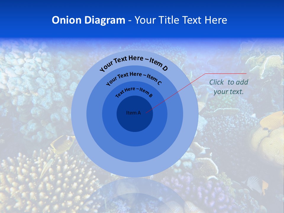 Reefscape Aqua Close Up PowerPoint Template