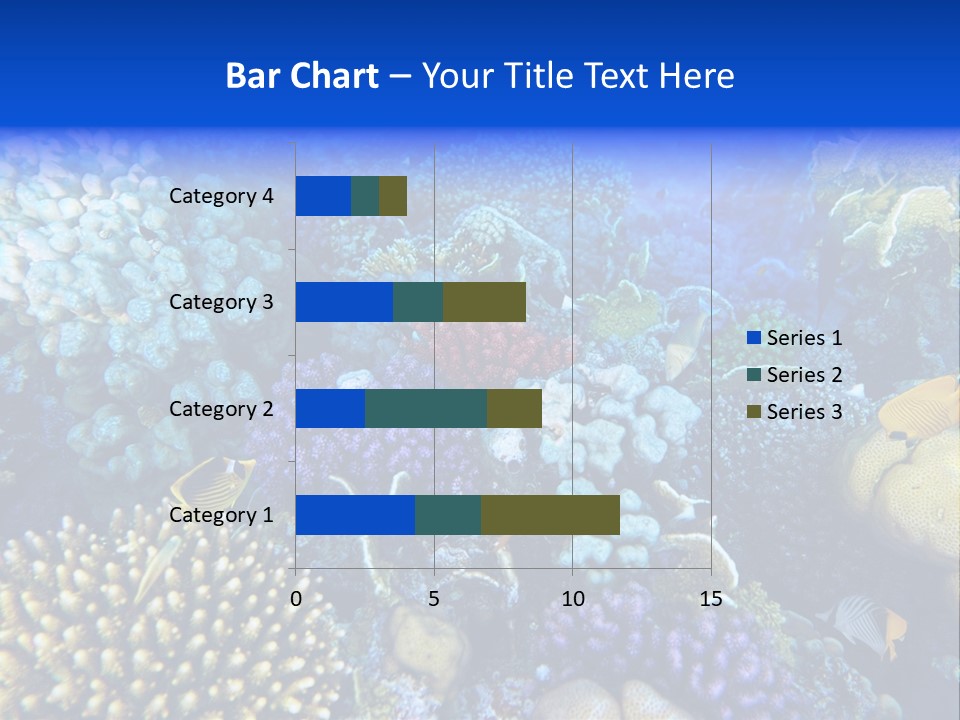 Reefscape Aqua Close Up PowerPoint Template