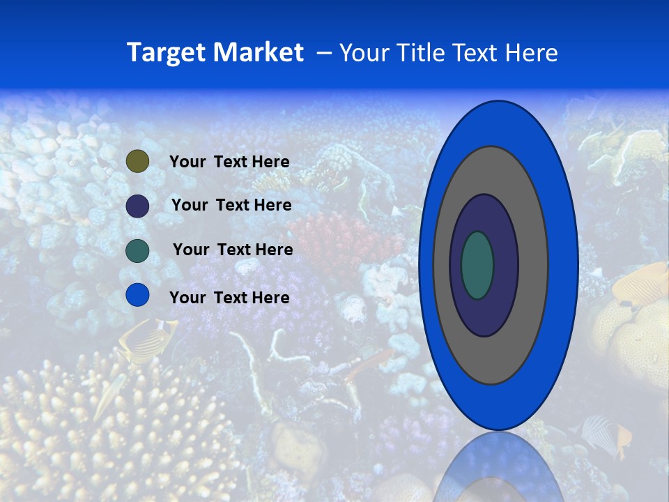 Reefscape Aqua Close Up PowerPoint Template