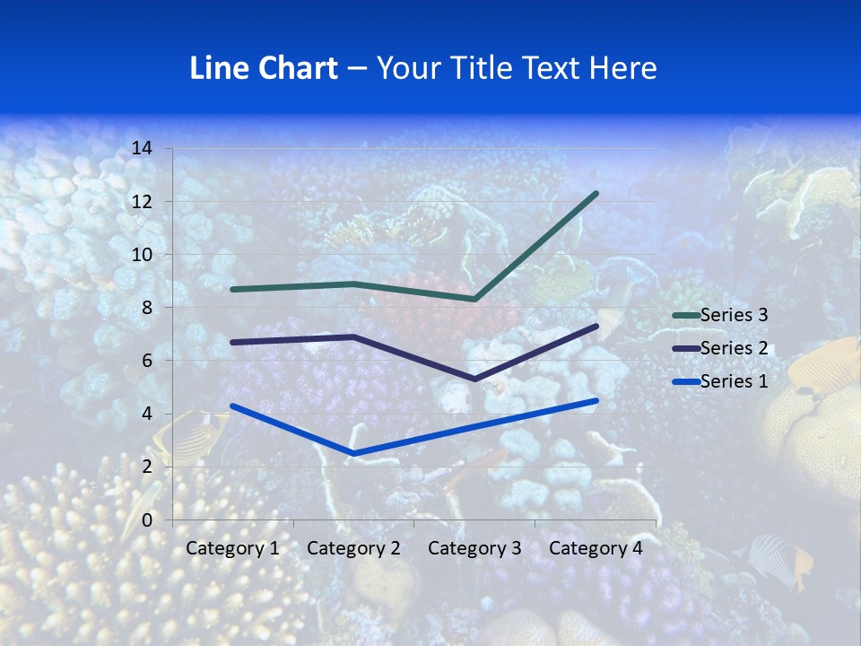 Reefscape Aqua Close Up PowerPoint Template