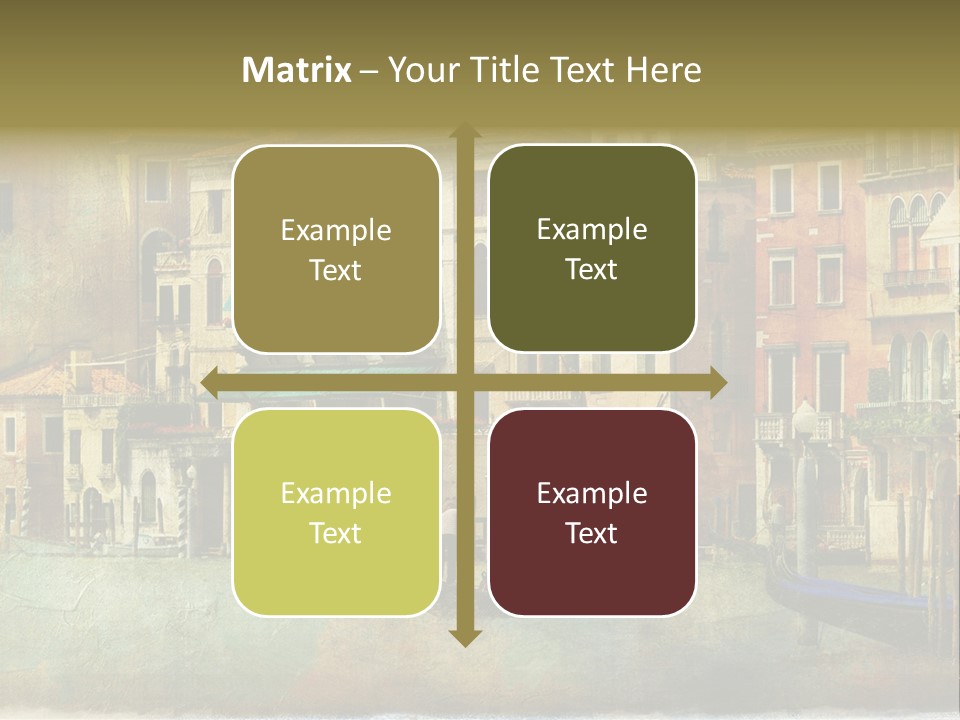 Building Cityscape View PowerPoint Template